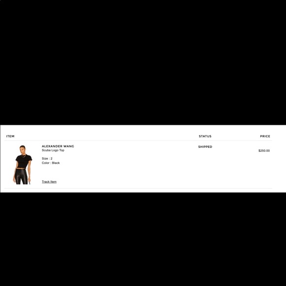 ALEXANDER WANG NWT SCUBA LOGO TOP - Picture 4 of 8